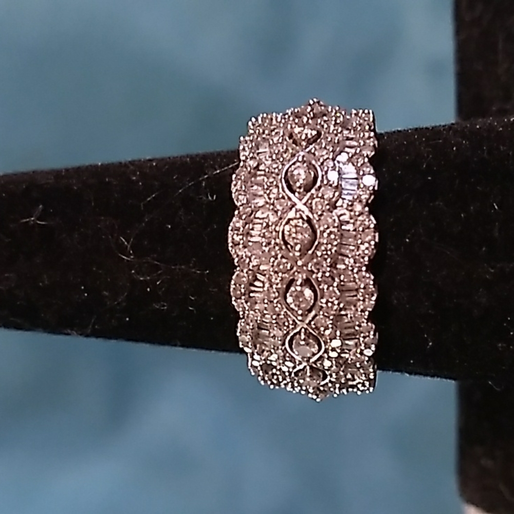 Vintage Style 10K WG 1.0ctw Diamond Ring